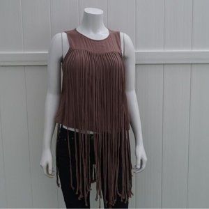 Brown Top with Long Fridge Size XS